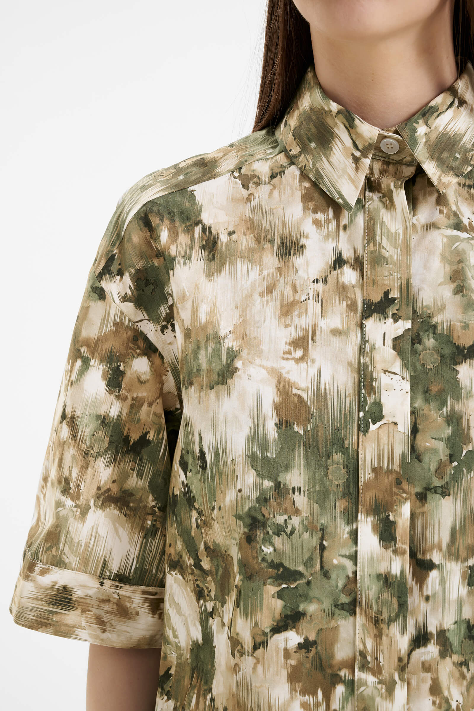 Хлопковая рубашка Бренд MM