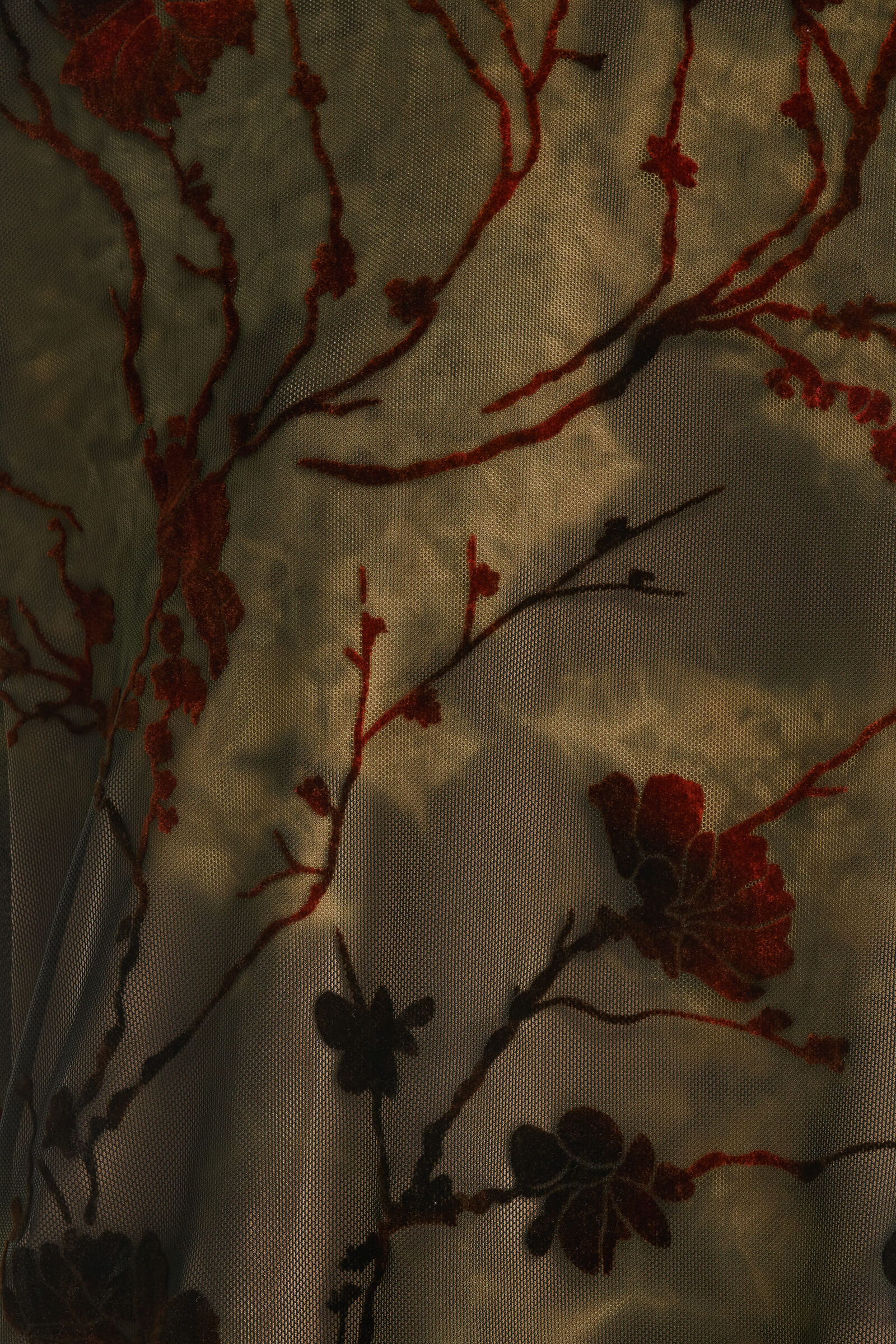 Топ с бархатным цветочным узором Бренд Caterina Leman