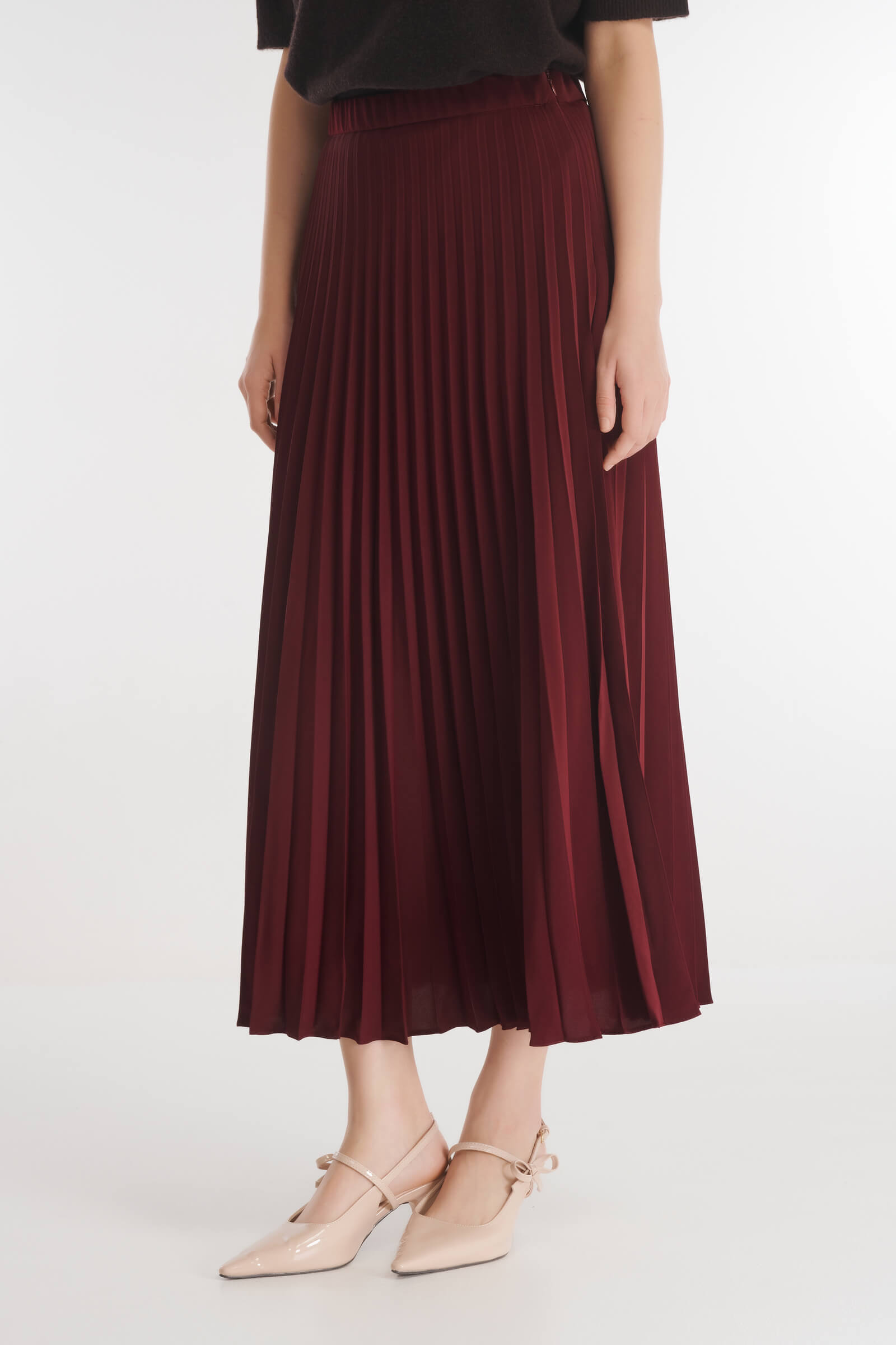 Плиссированная юбка из поливискозы Бренд Caterina Leman