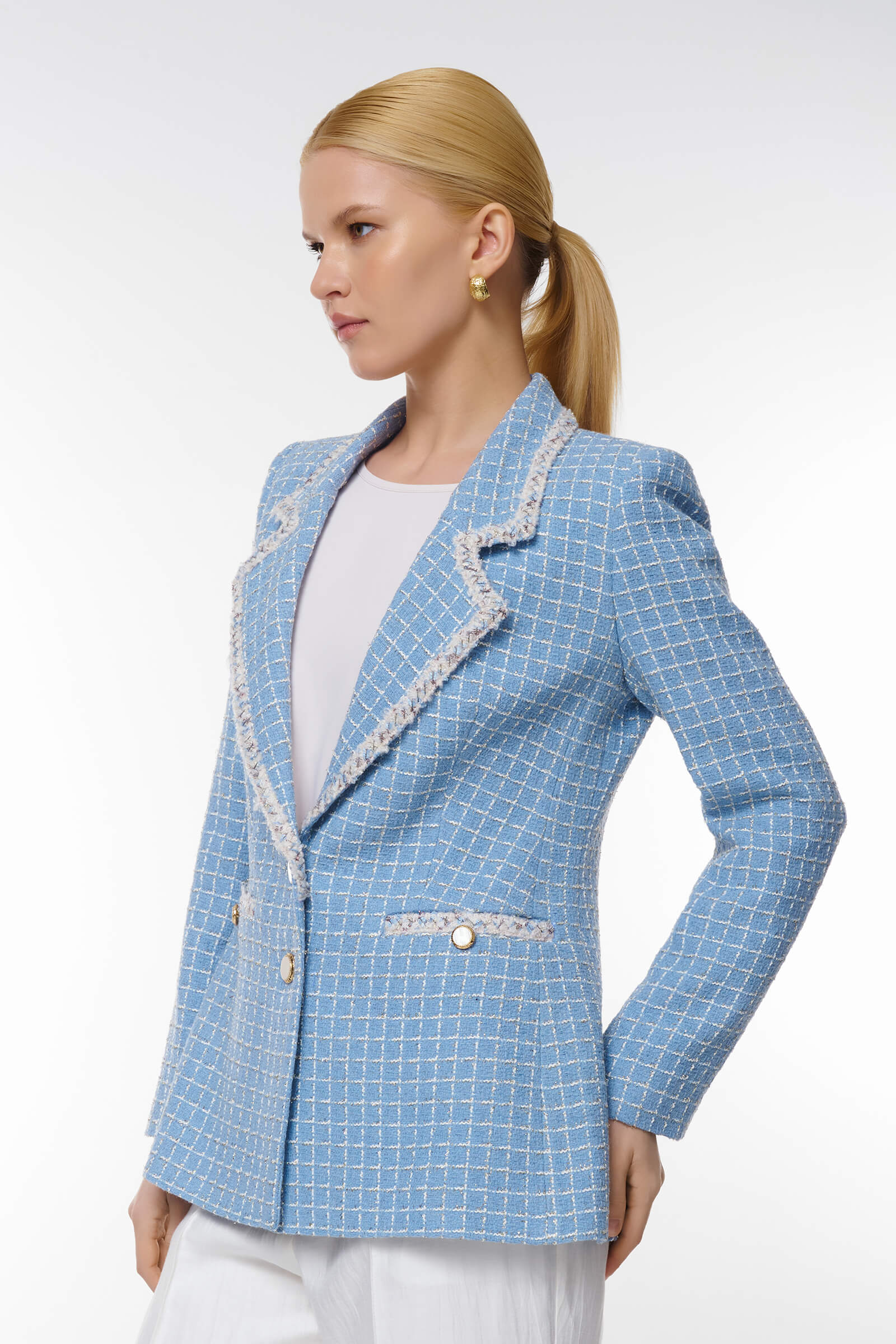 Пиджак с люрексом Бренд Caterina Leman