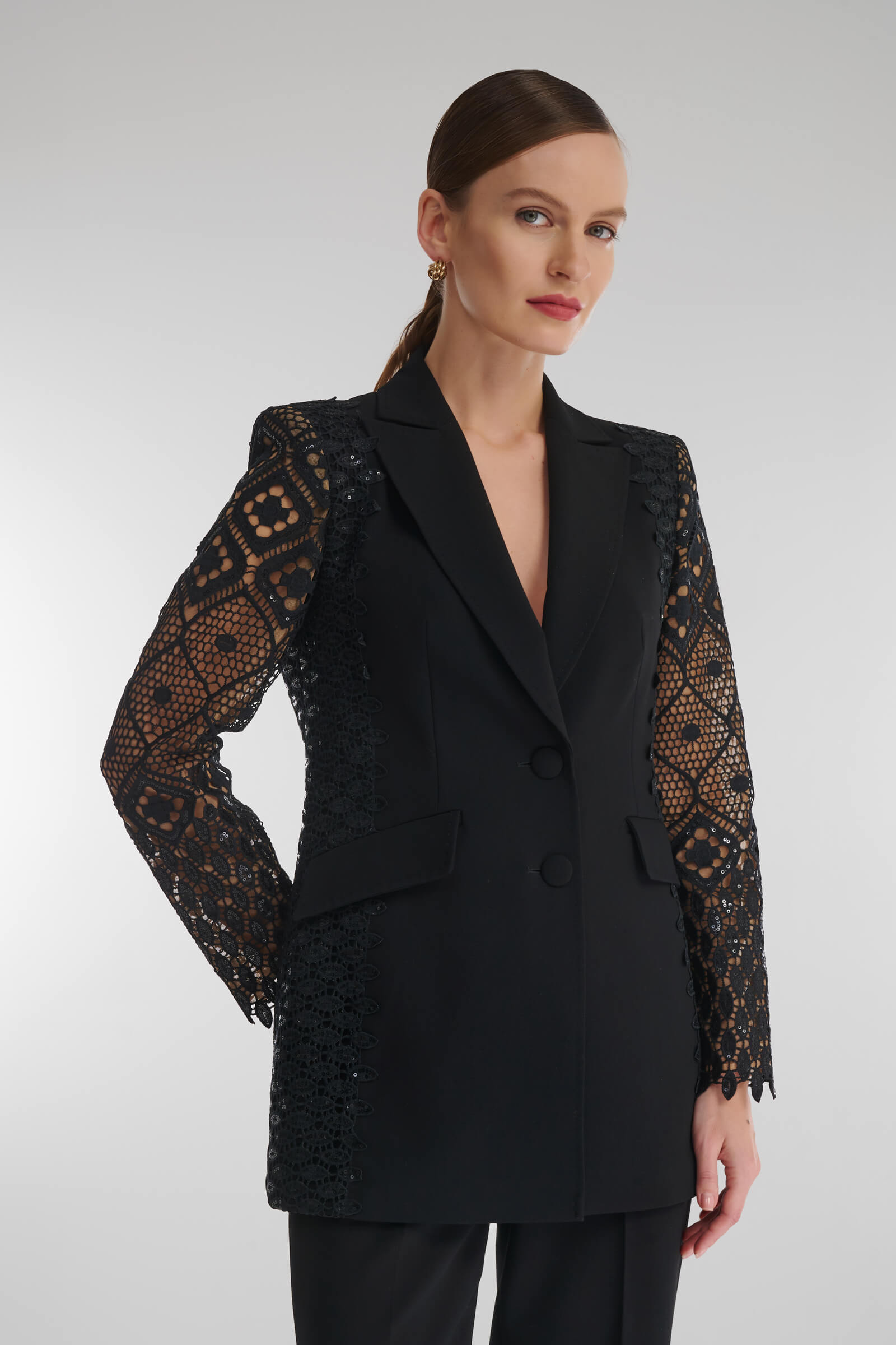 Жакет с акцентными рукавами Бренд Caterina Leman