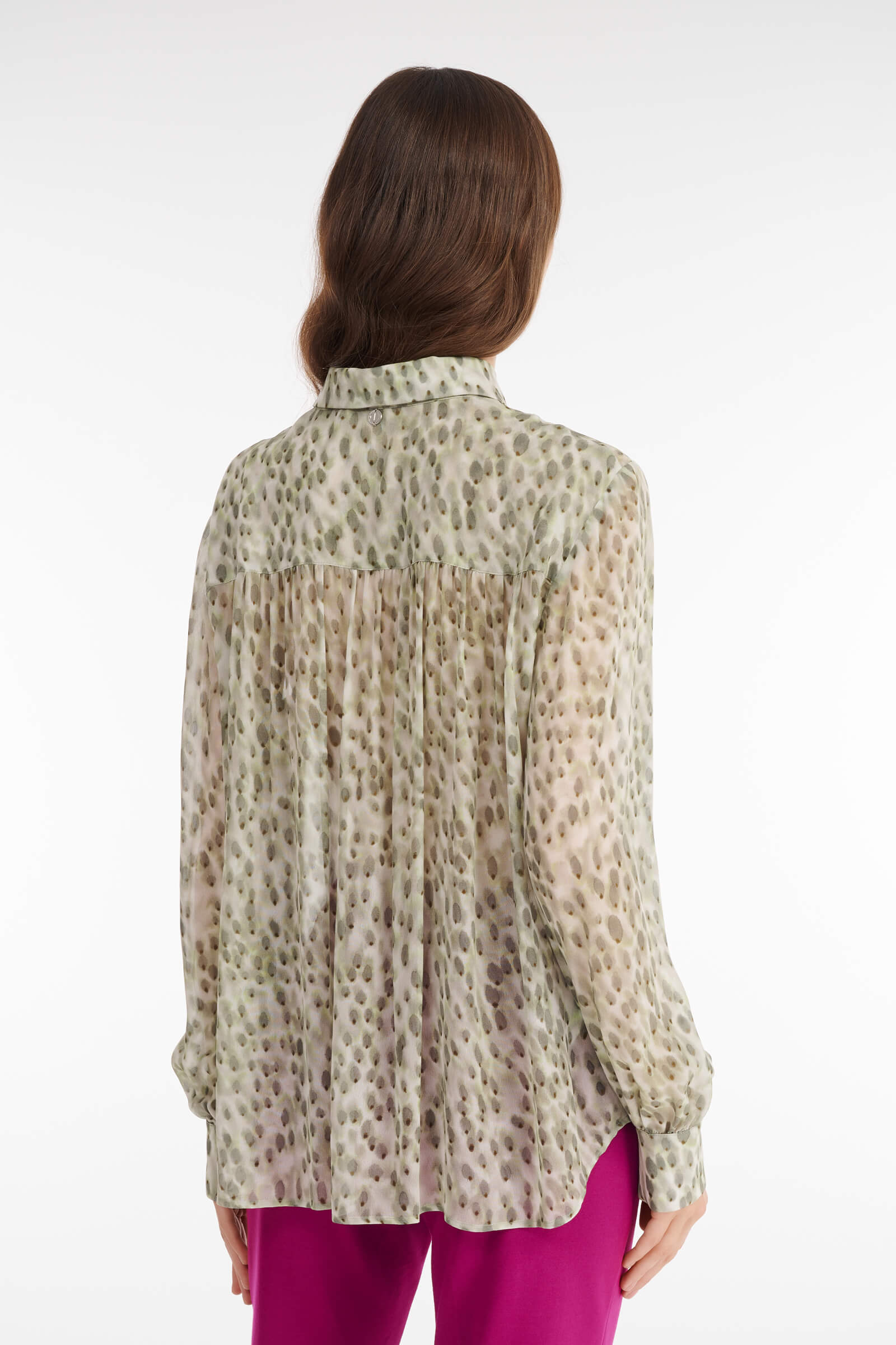 Легкая рубашка с принтом Бренд Diana Gallesi