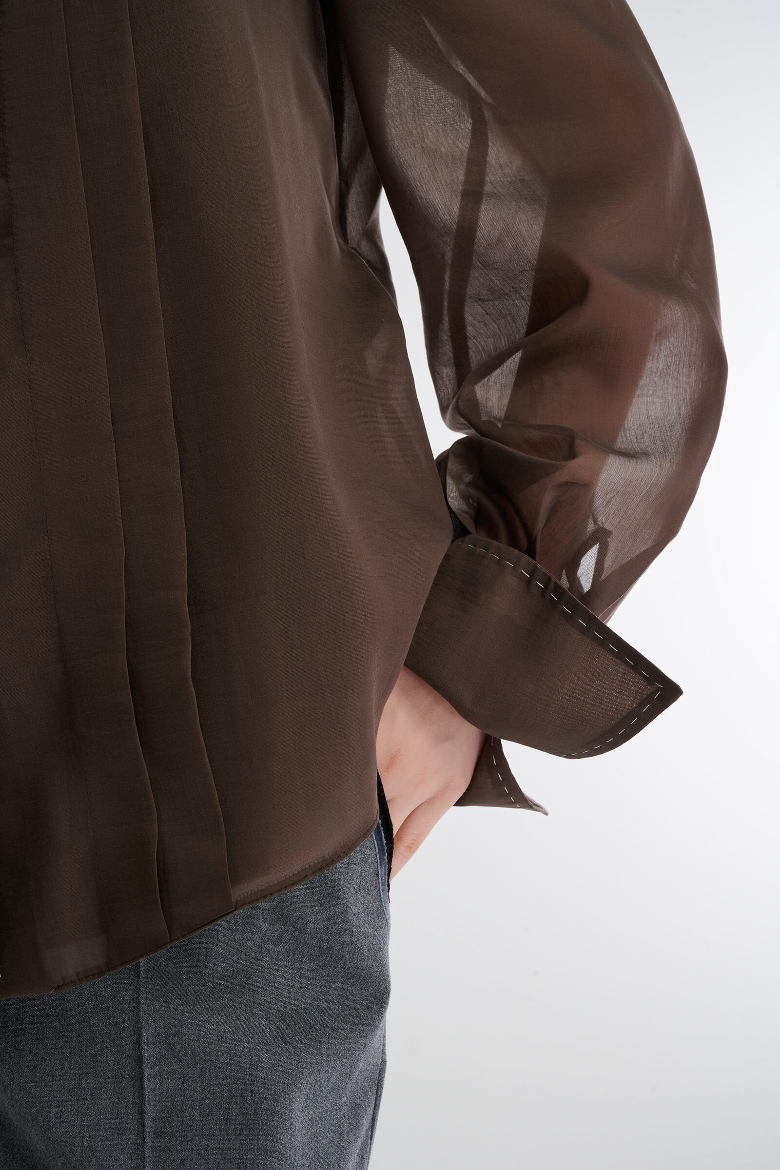 Полупрозрачная рубашка из вискозы Бренд Caterina Leman