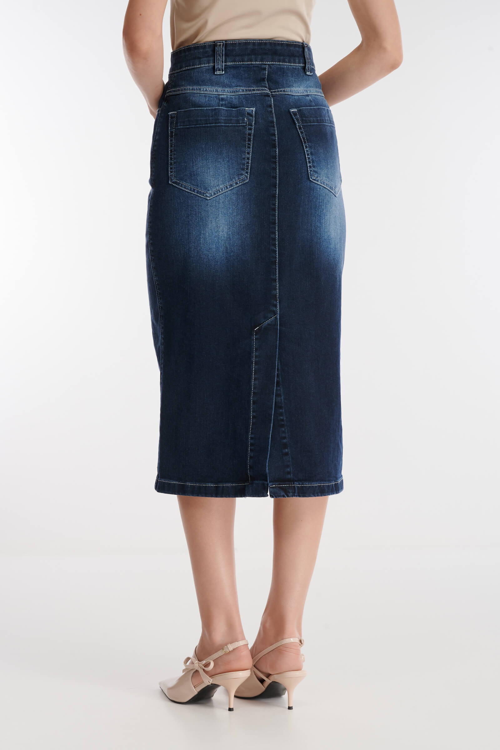 Джинсовая юбка-карандаш Бренд Caterina Leman