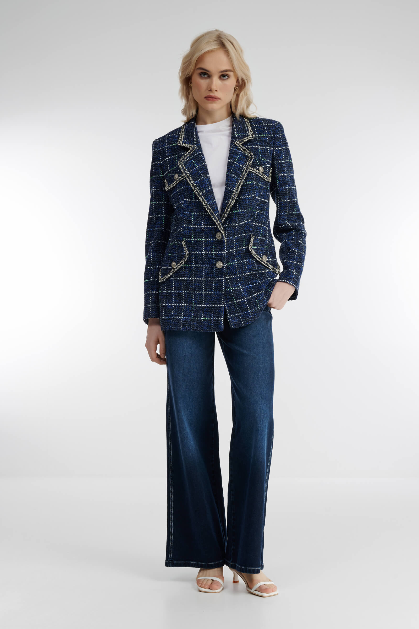 Однобортный пиджак из букле Бренд Caterina Leman