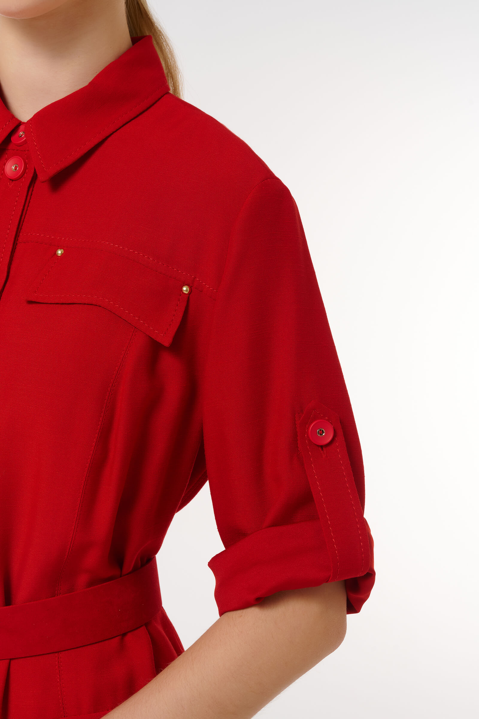 Платье миди с карманами Бренд Caterina Leman