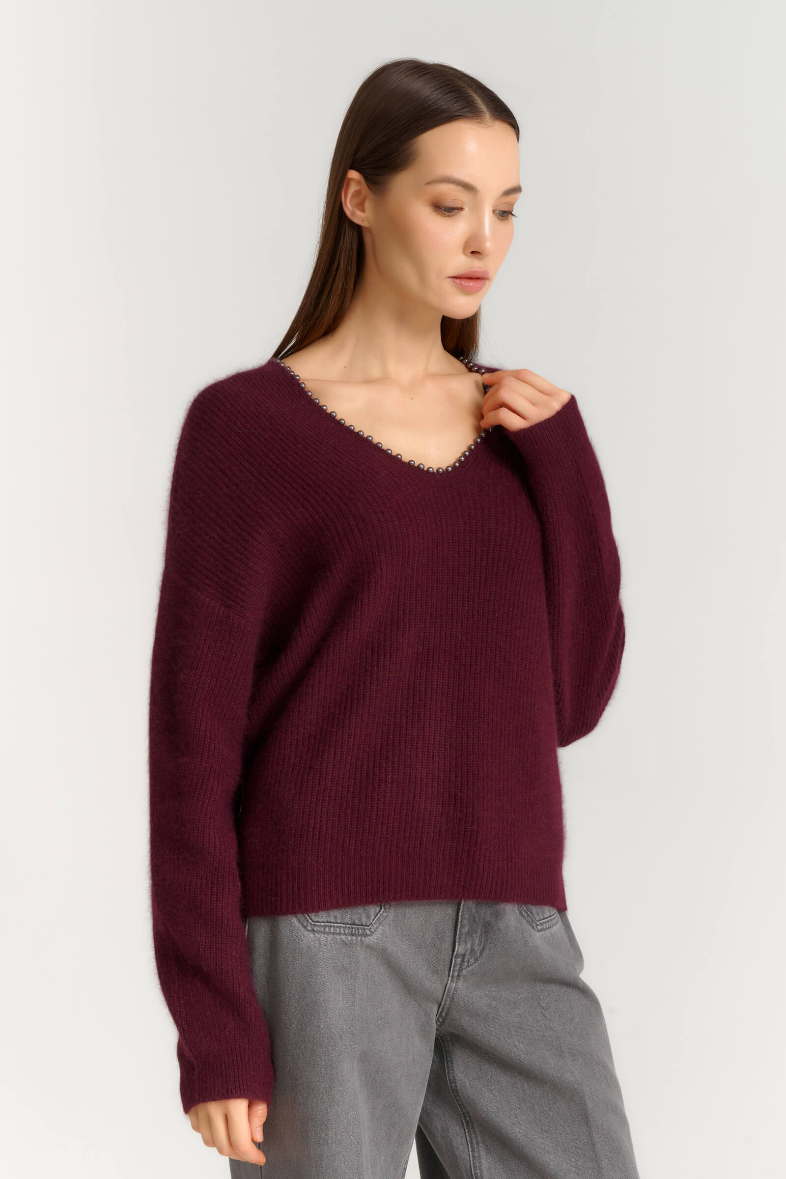 Джемпер с бусинами Бренд Diana Gallesi