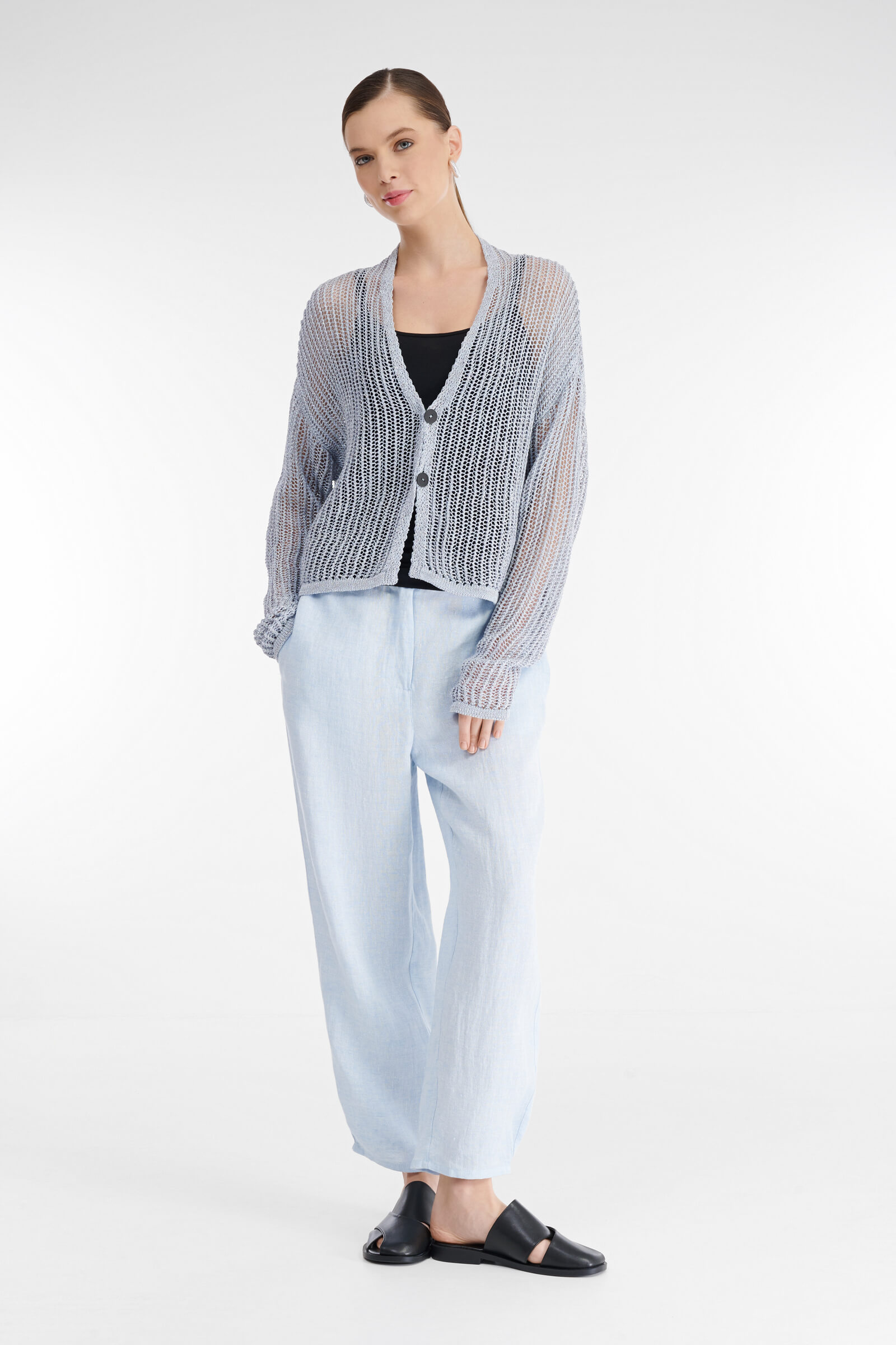 Тонкий вязаный кардиган Бренд Sarah Pacini