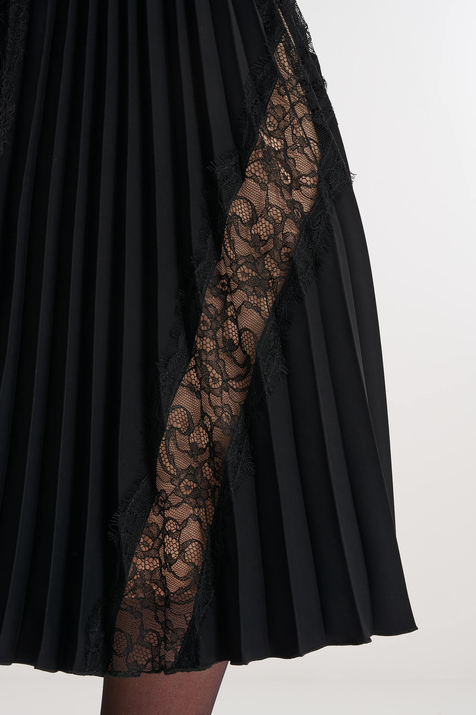 Плиссированная юбка с кружевными вставками Бренд Caterina Leman