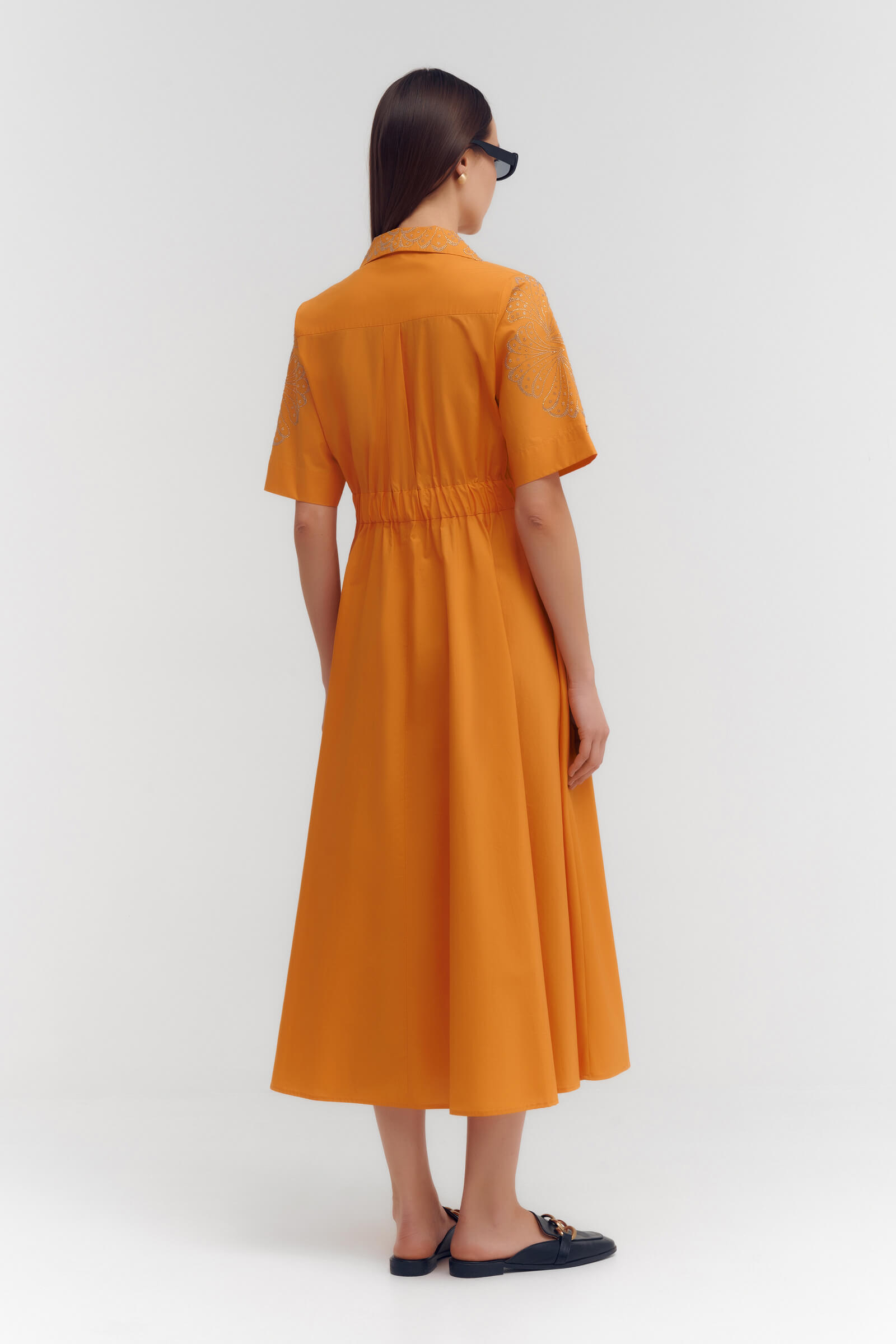 Платье миди с вышивкой Бренд Daniela Drei