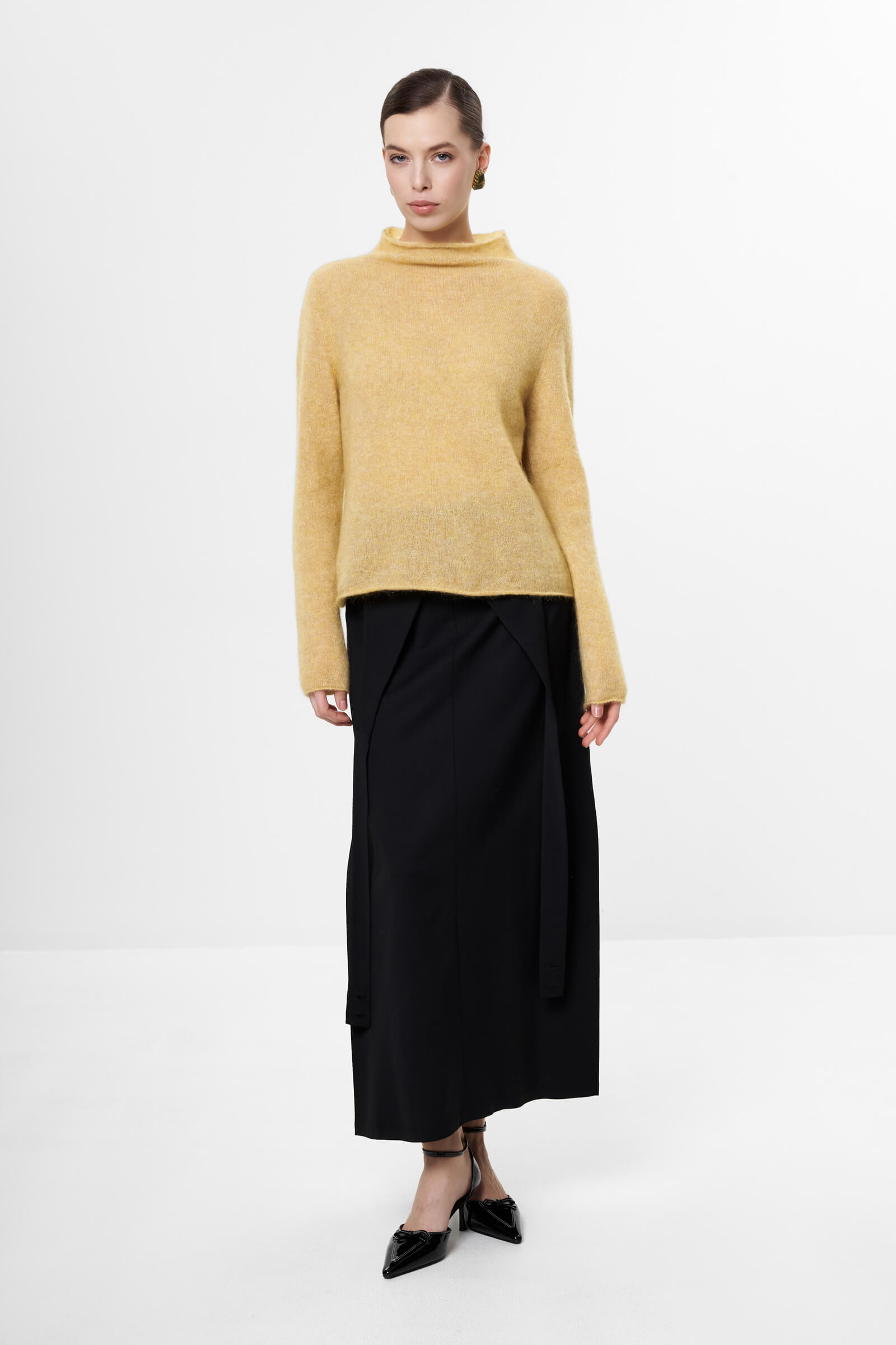 Свитер из мохера и шерсти Бренд Sarah Pacini