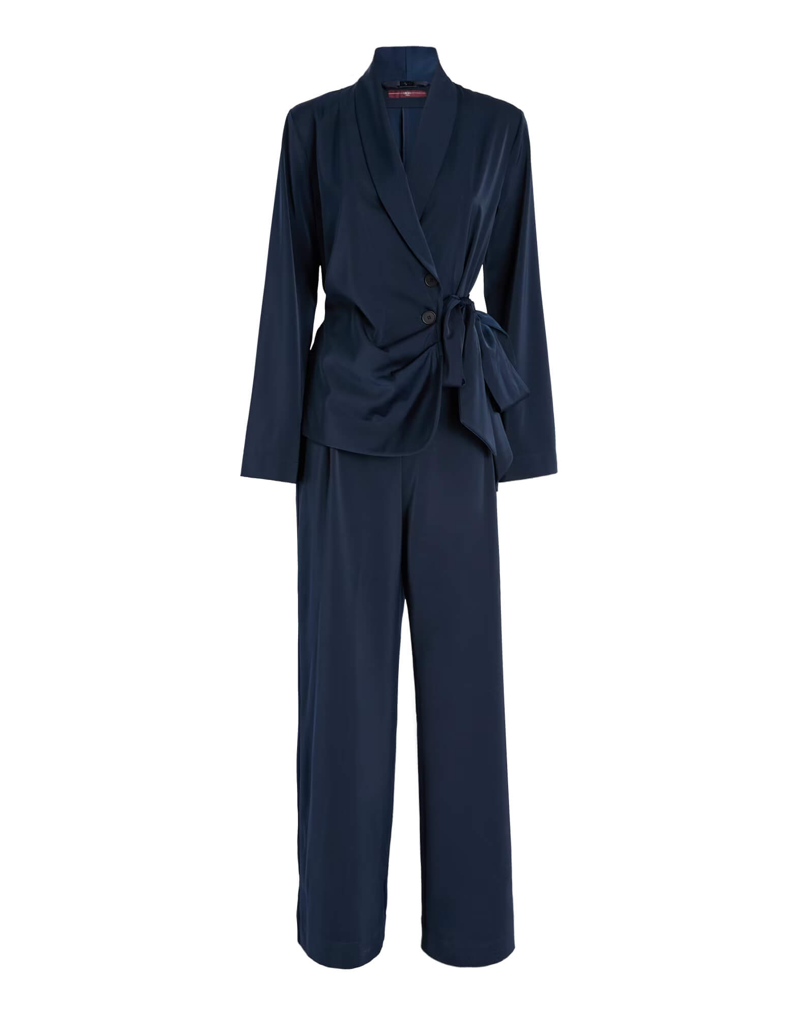 Комбинезон из атласа с драпировкой Бренд High