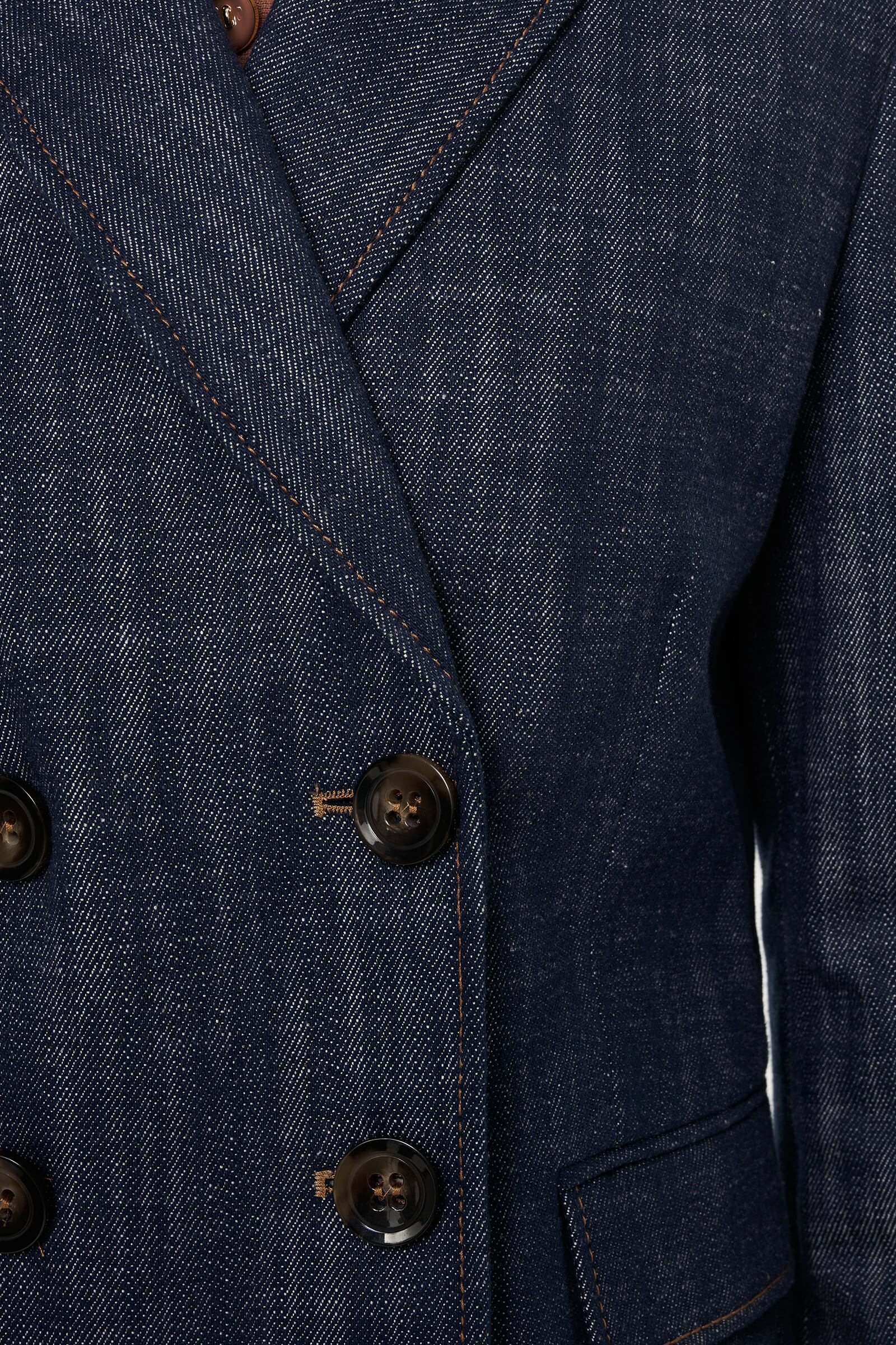 Двубортный пиджак из 100% хлопка Бренд Diana Gallesi