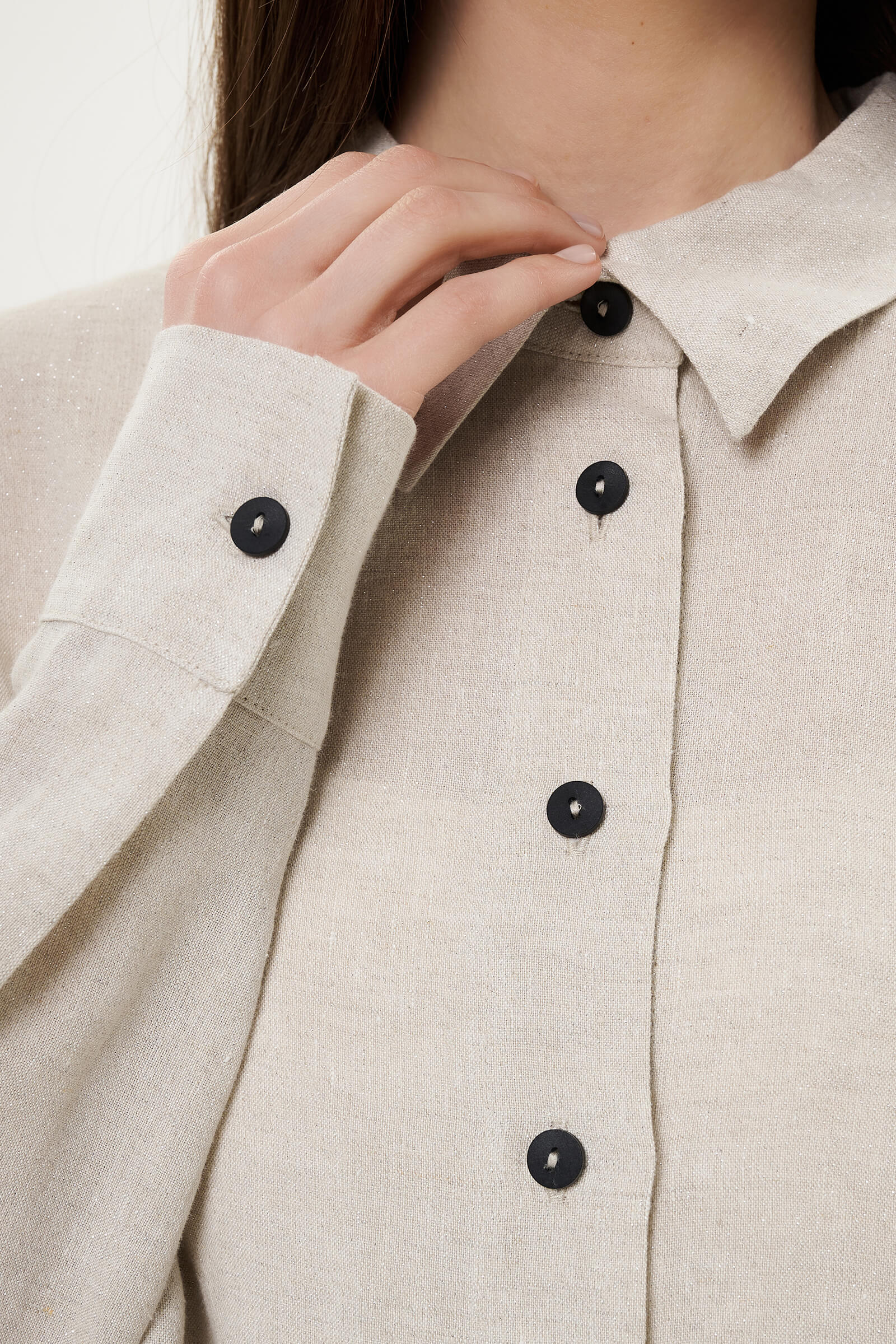 Льняная рубашка Бренд Sarah Pacini