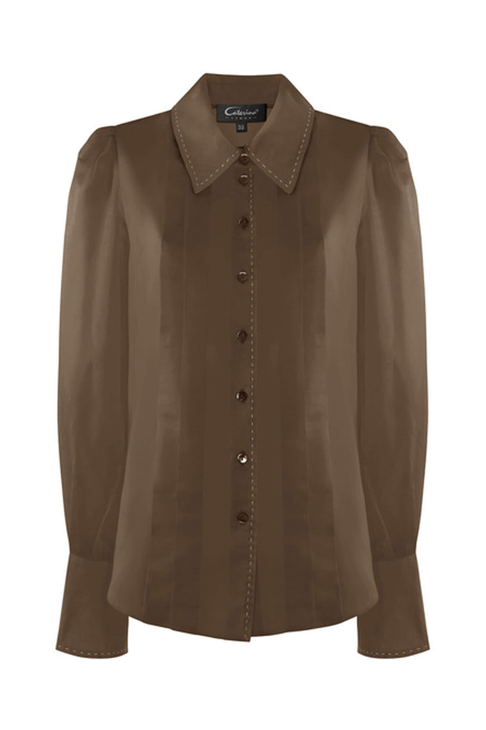 Полупрозрачная рубашка из вискозы Бренд Caterina Leman