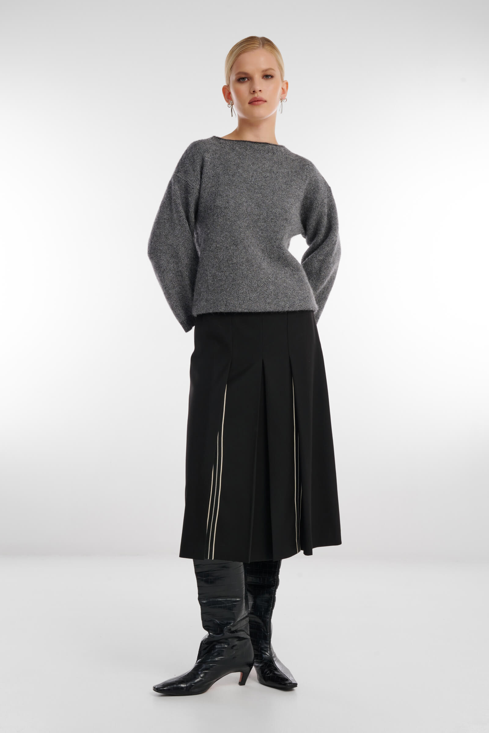 Юбка с декоративной тесьмой Бренд Caterina Leman