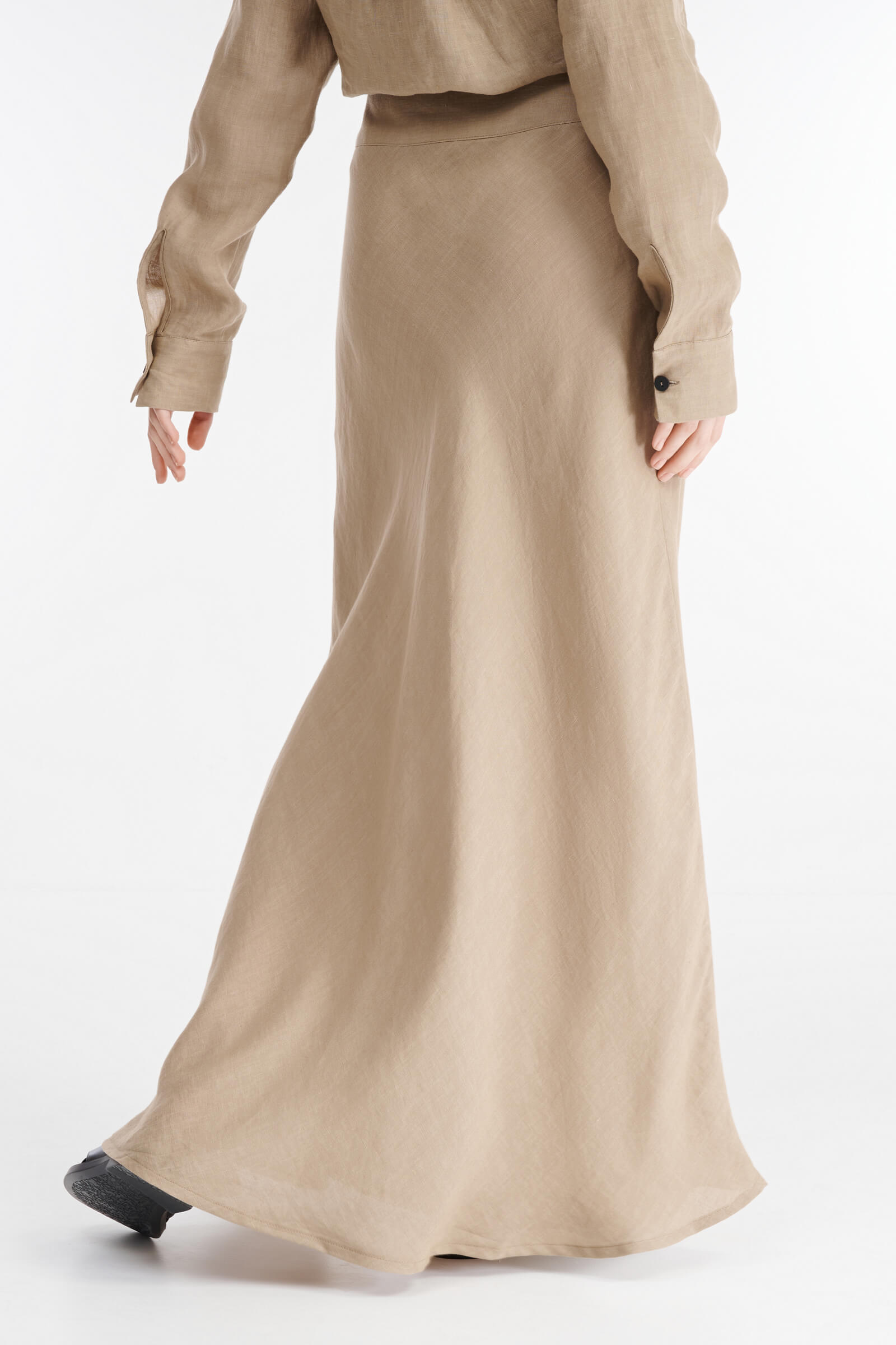 Льняная юбка макси Бренд Sarah Pacini