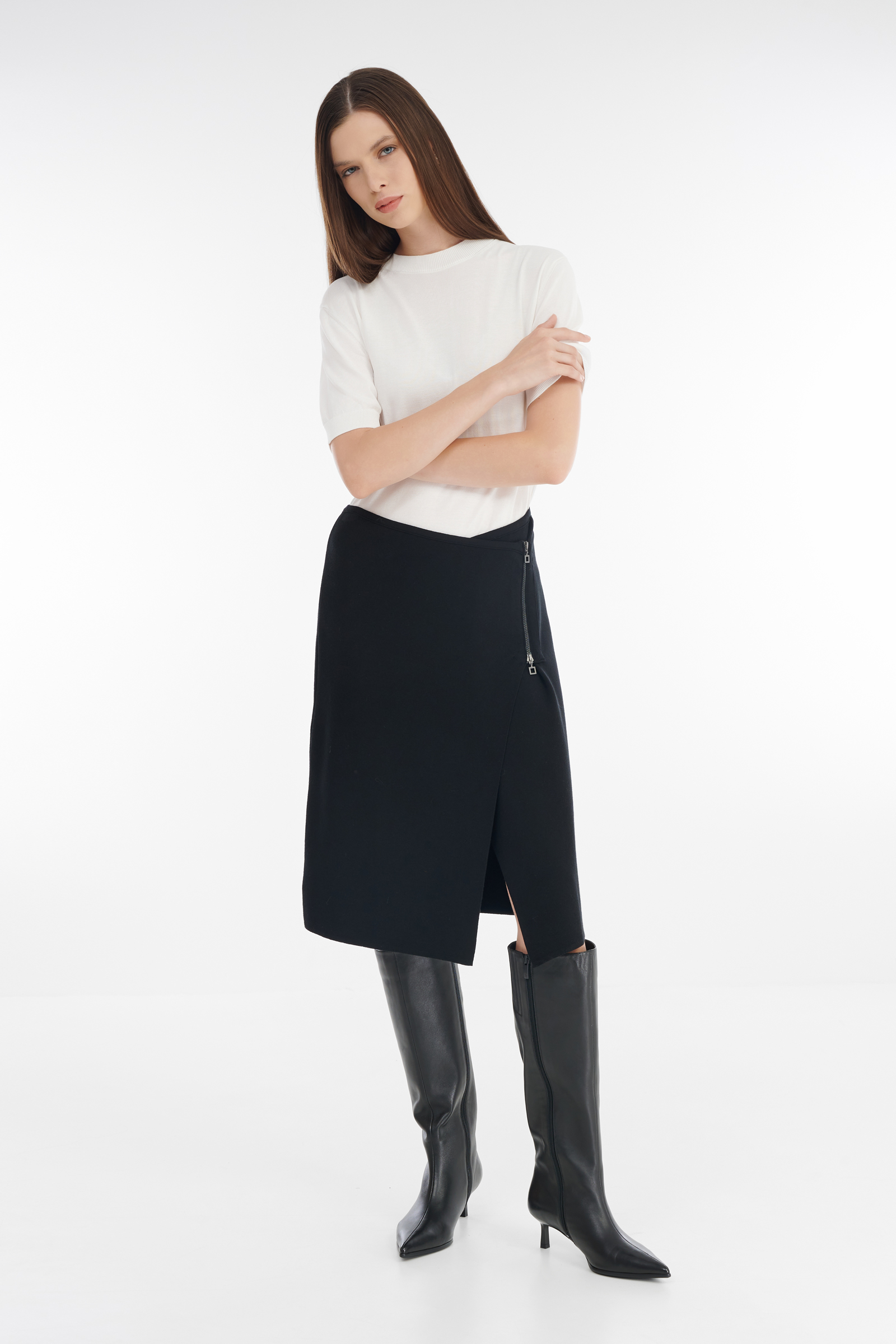 Юбка асимметричного кроя Бренд Sarah Pacini