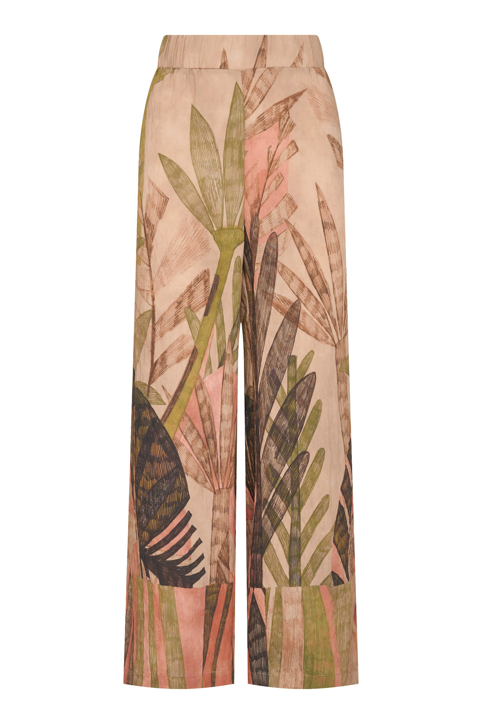 Укороченные брюки с растительным принтом Бренд Diana Gallesi