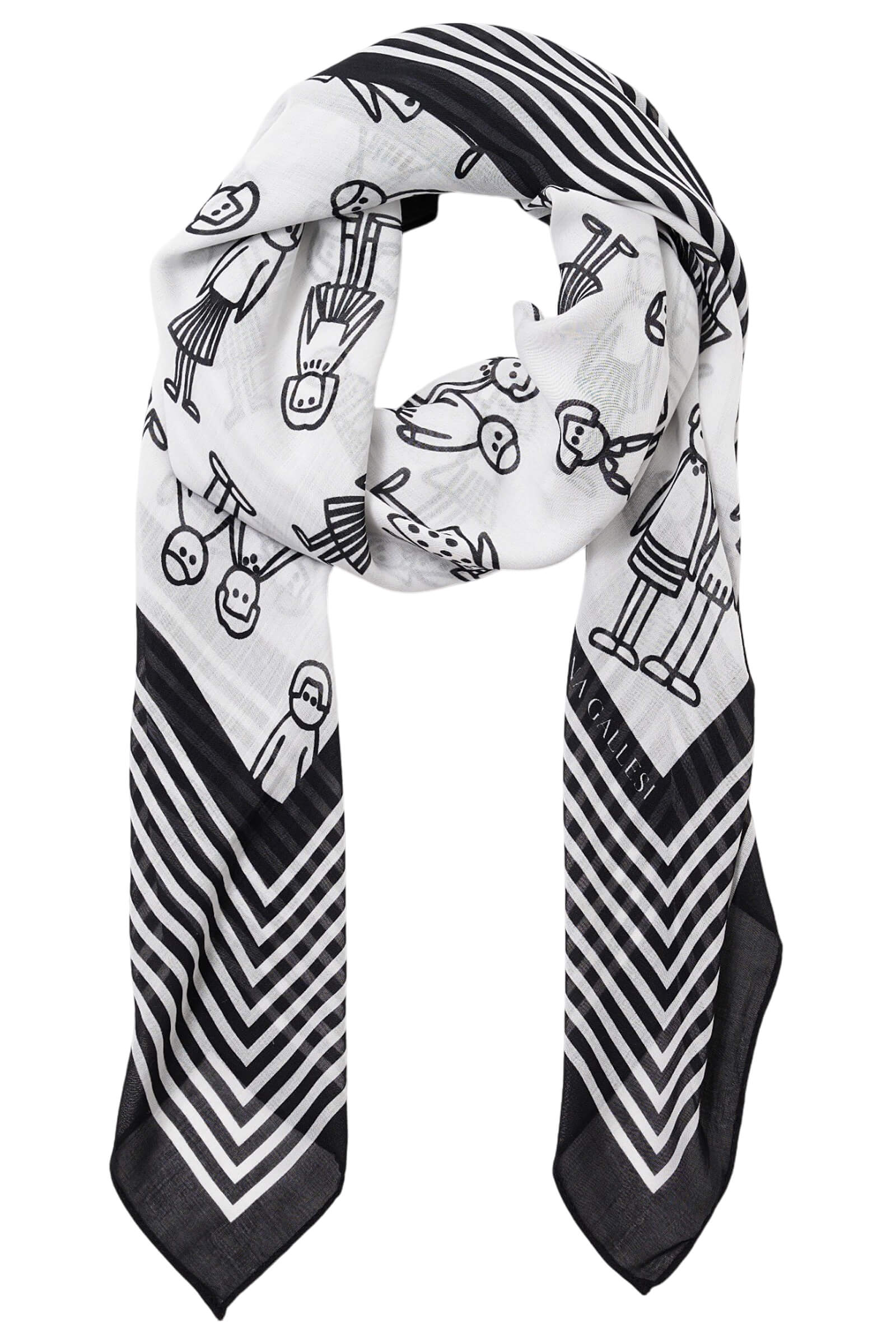 Палантин с принтом Бренд Diana Gallesi