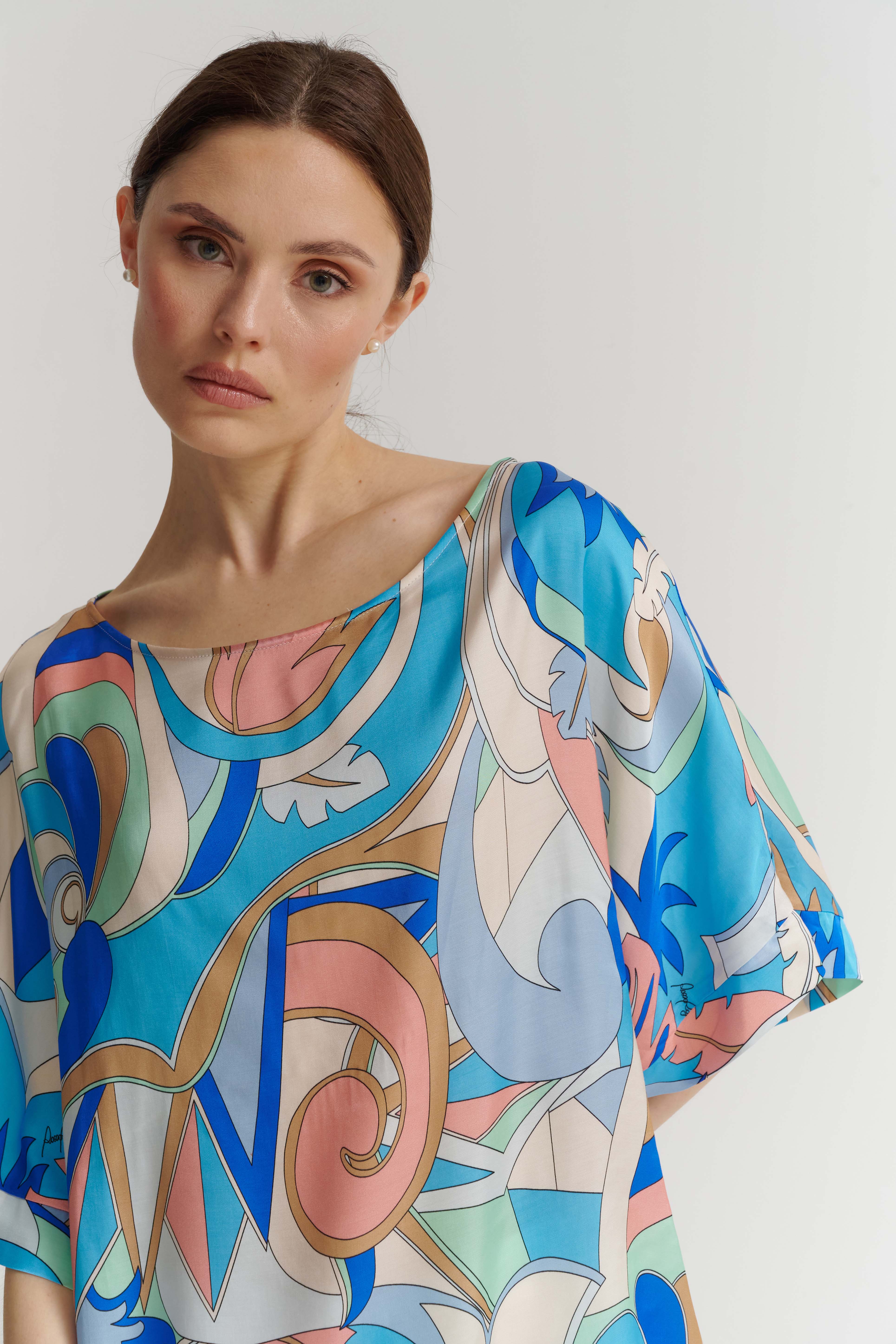 Блузка с абстрактным принтом Бренд Rocco Ragni