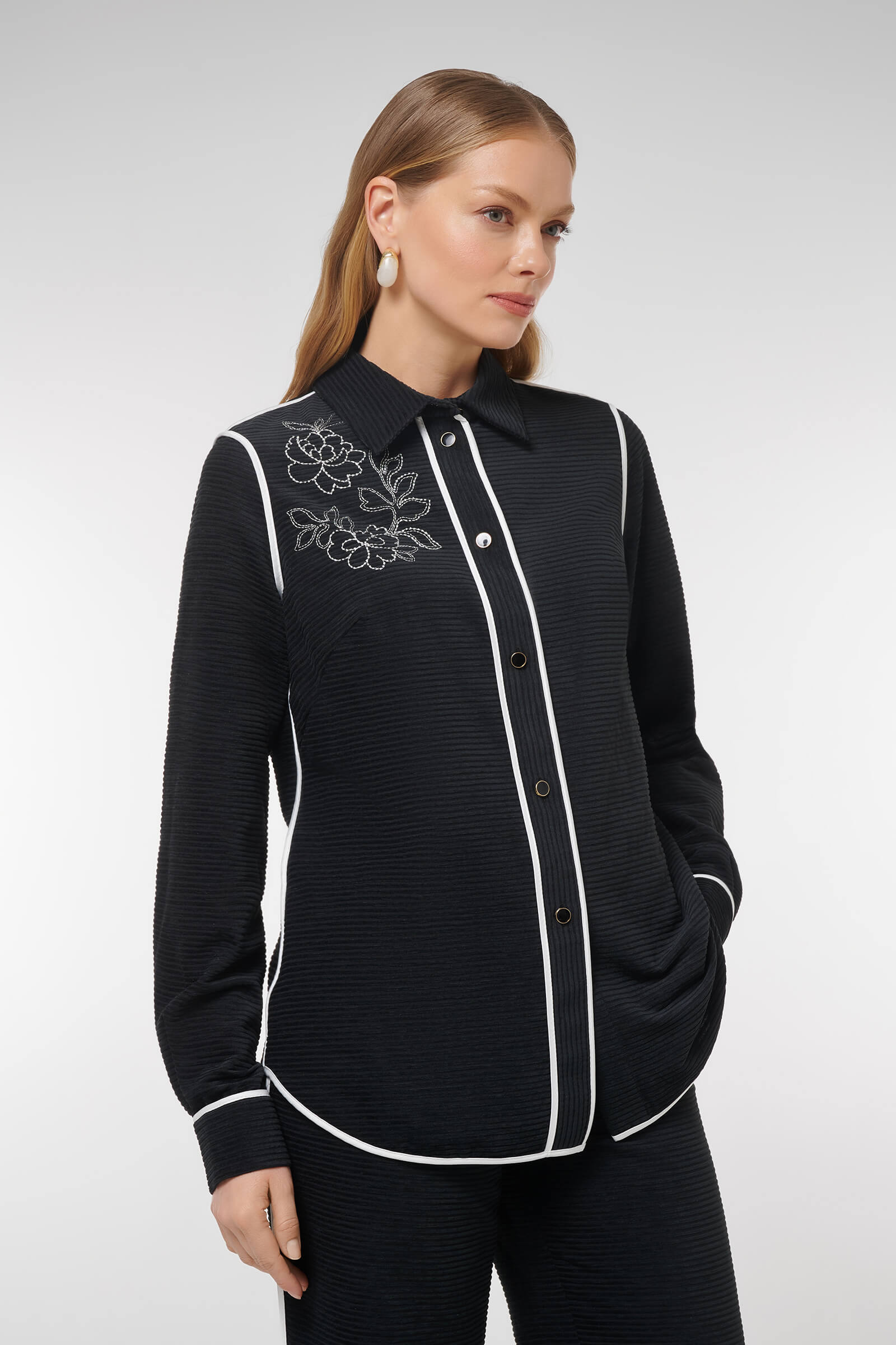 Рубашка с вышивкой Бренд Caterina Leman