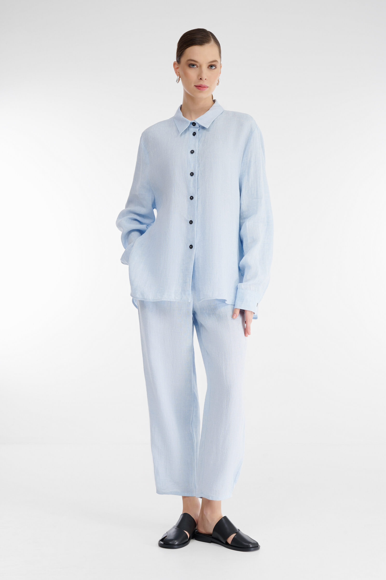 Льняная рубашка Бренд Sarah Pacini