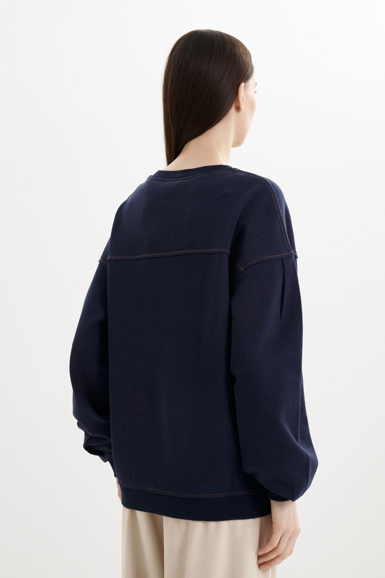 Свитшот из смесового хлопка Бренд MM