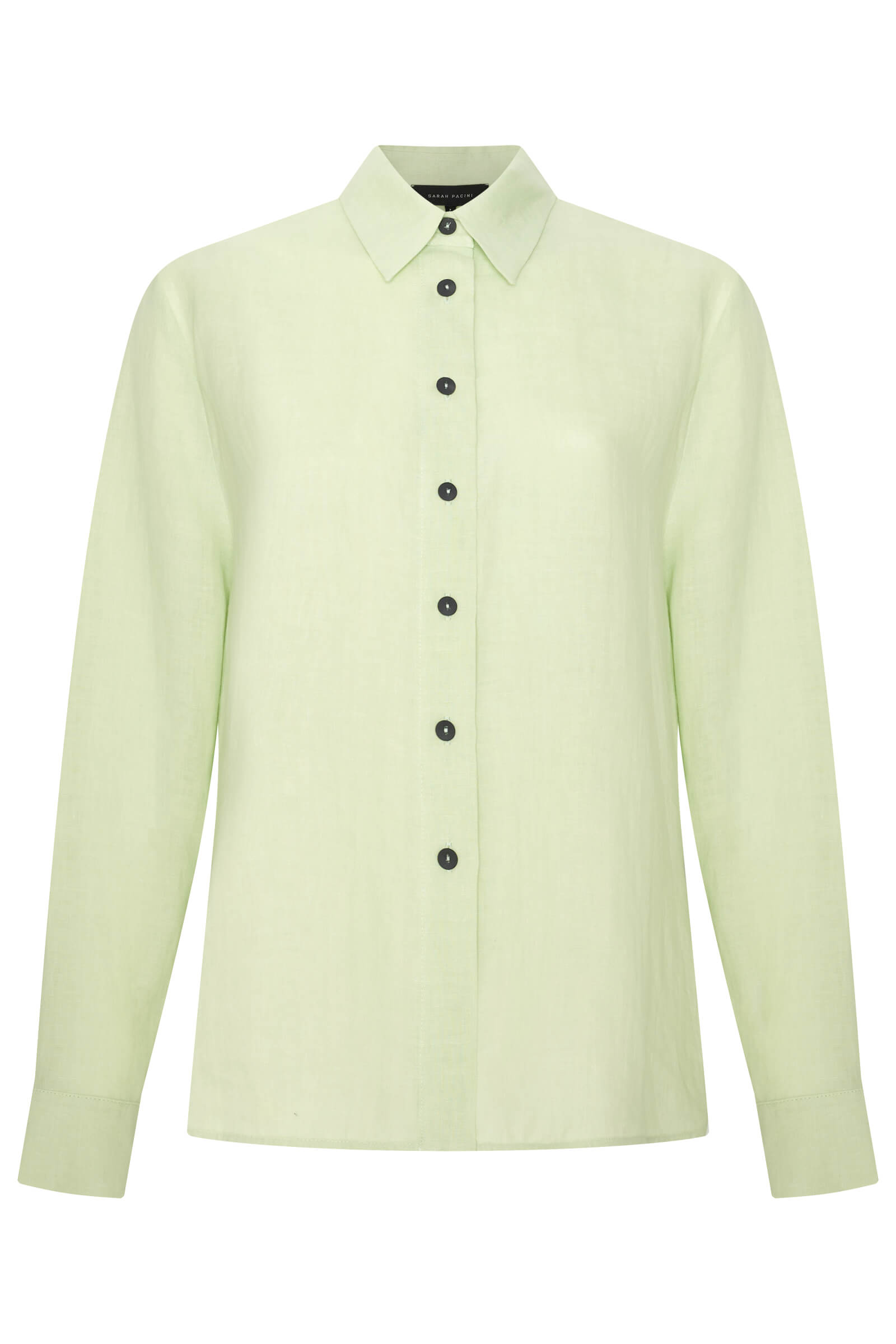 Льняная рубашка на пуговицах Бренд Sarah Pacini