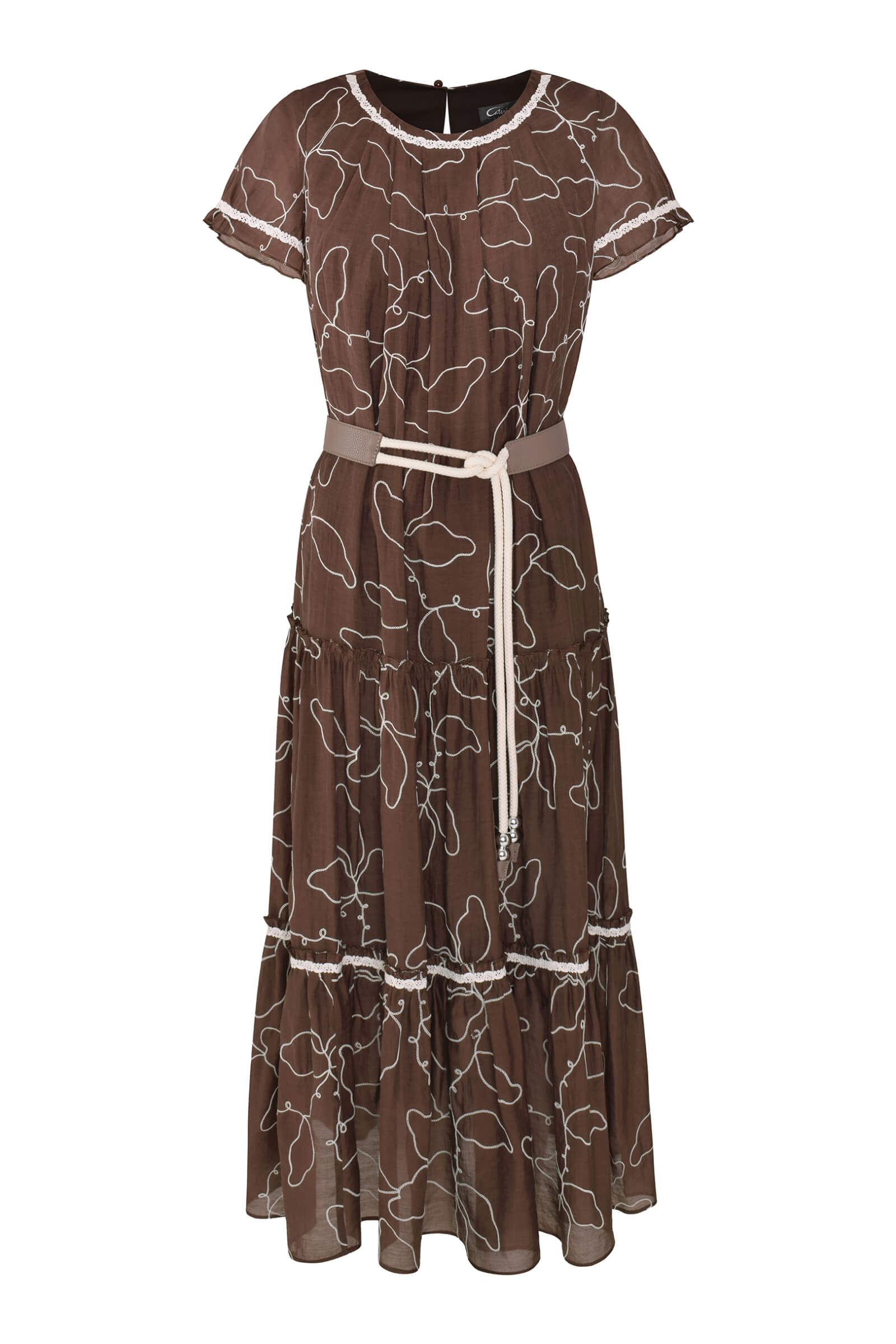 Платье миди с абстрактным узором Бренд Caterina Leman