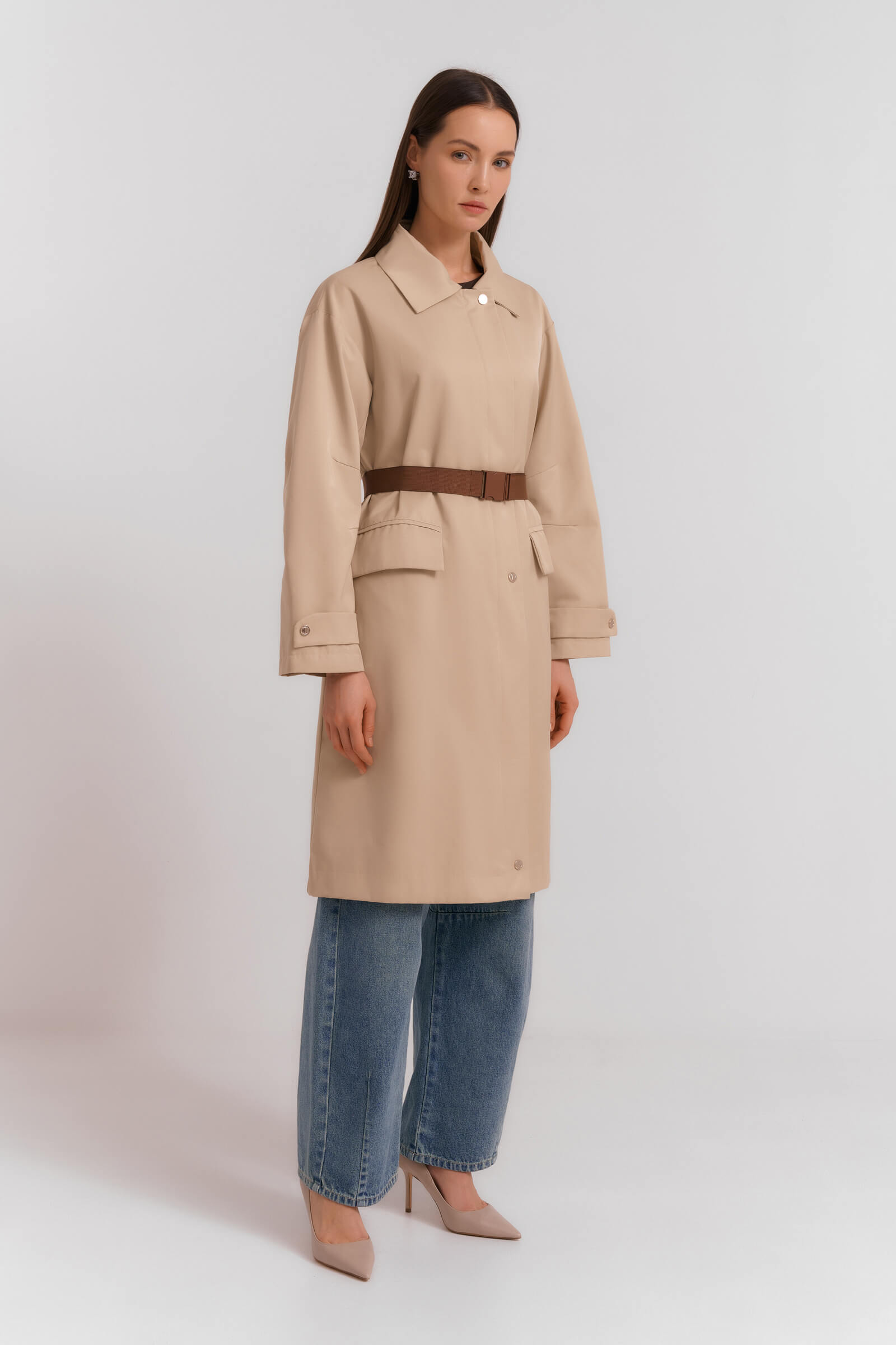 Плащ с поясом Бренд Diana Gallesi