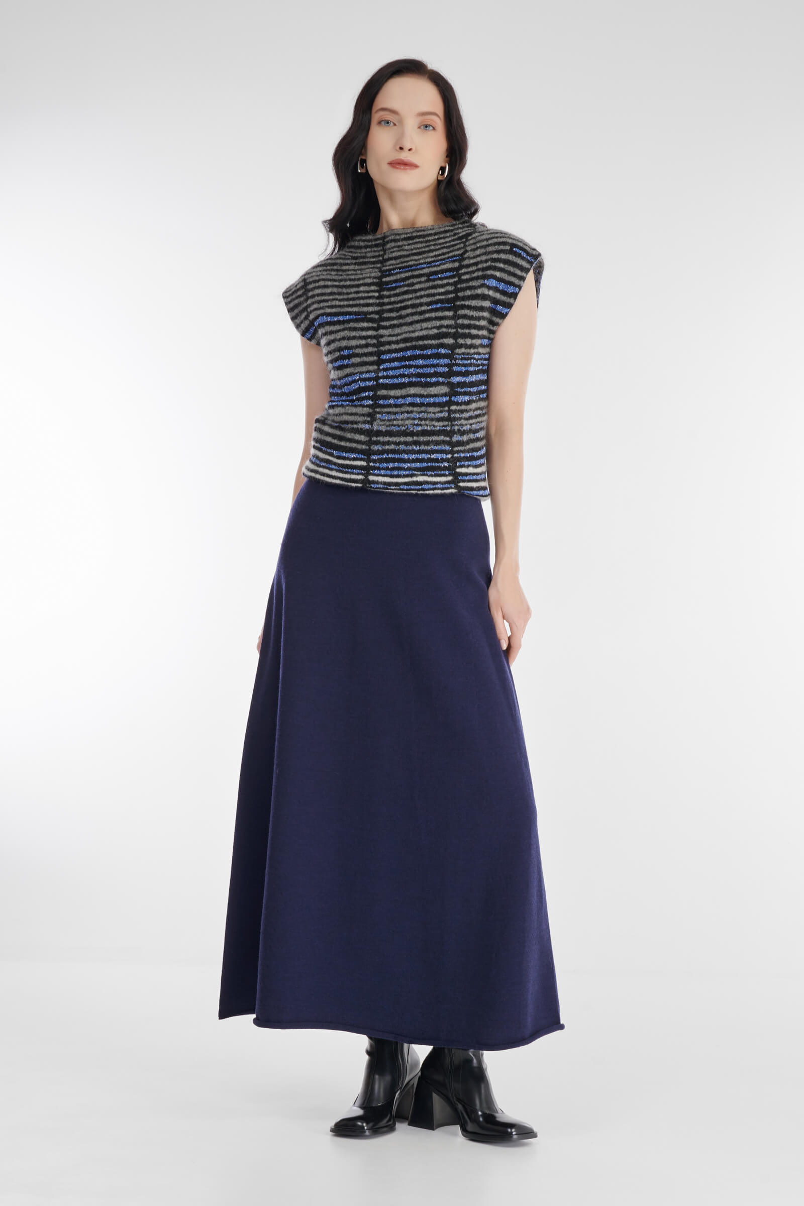 Трикотажная расклешенная юбка Бренд Sarah Pacini