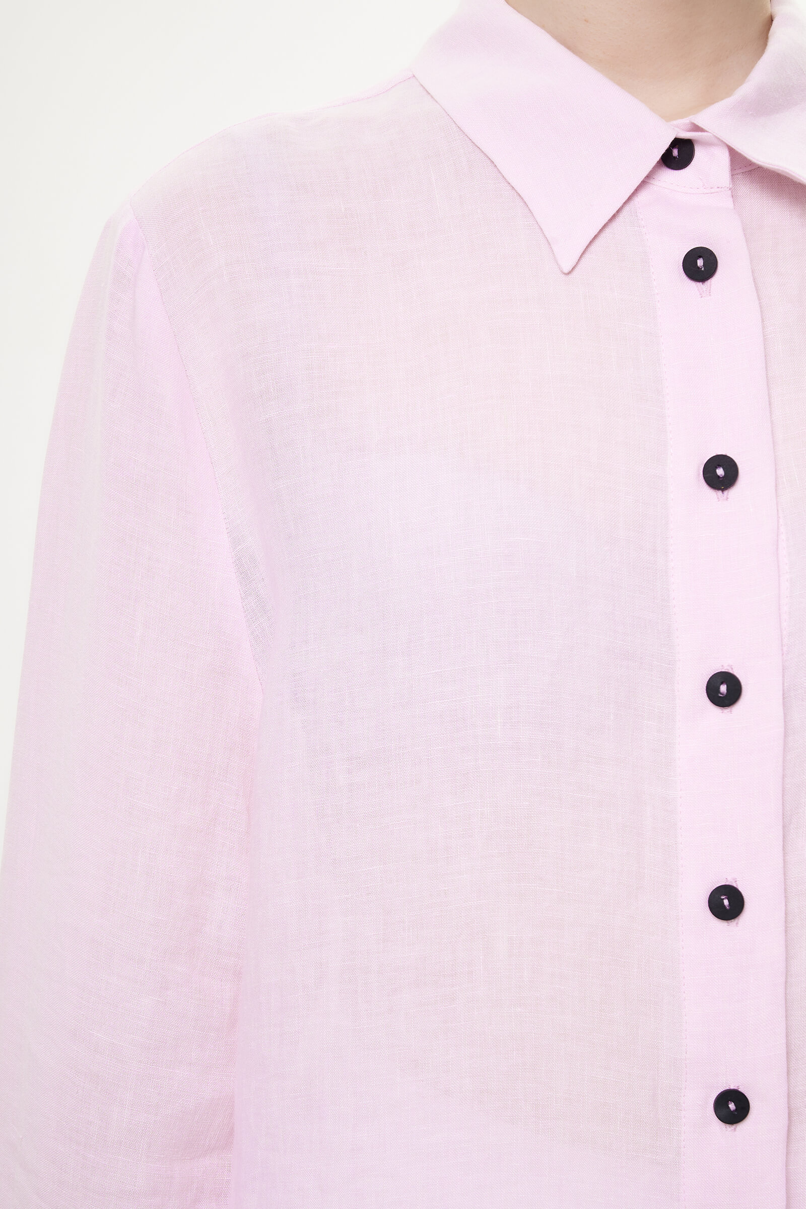 Льняная рубашка на пуговицах Бренд Sarah Pacini