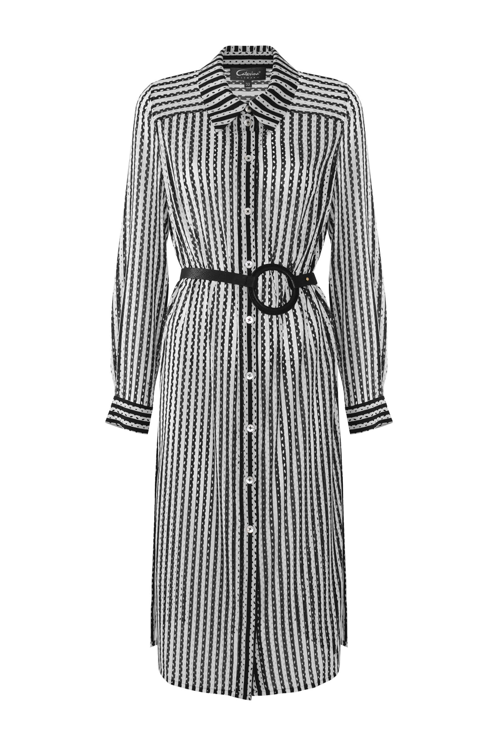 Платье-рубашка с поясом Бренд Caterina Leman