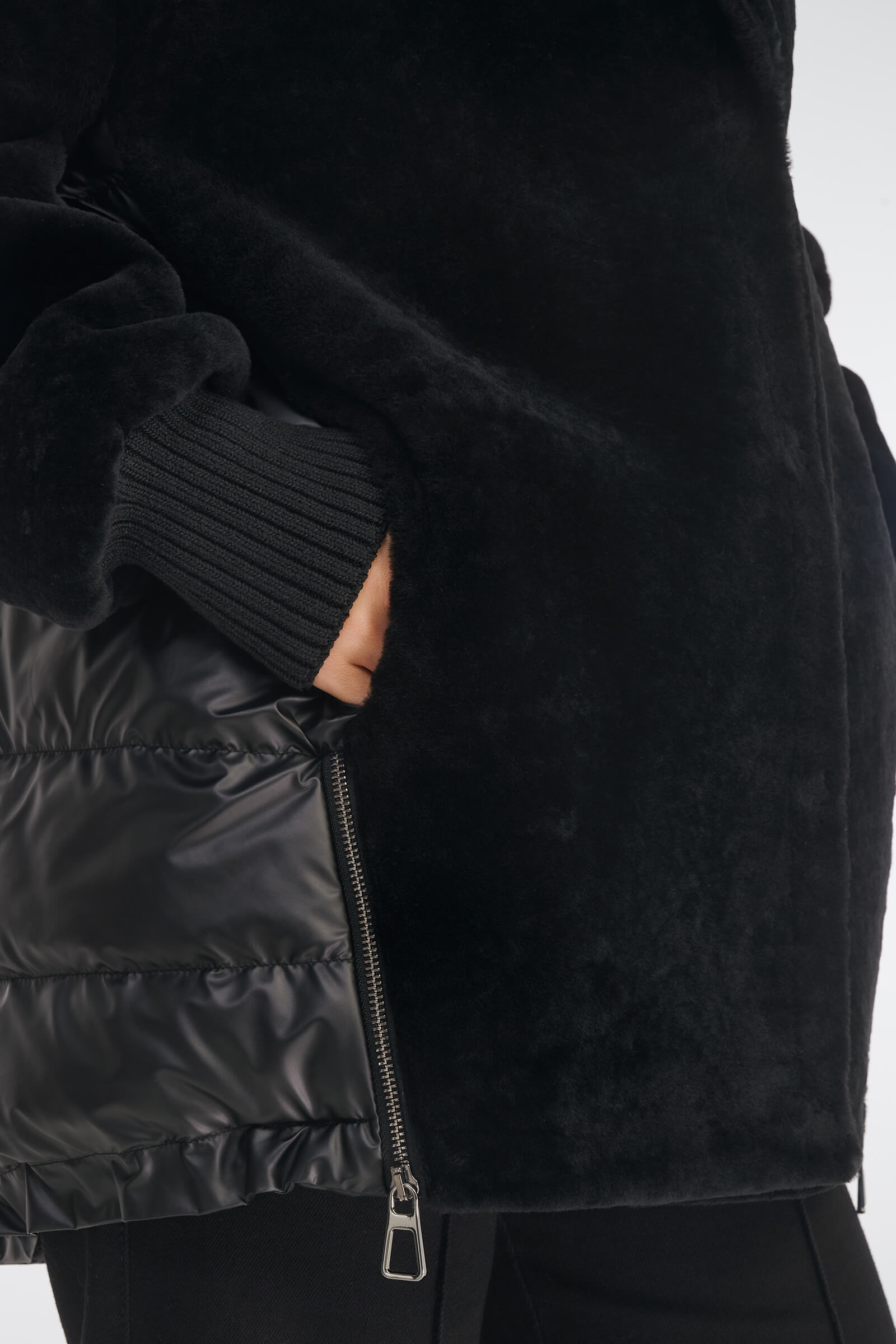 Комбинированная дубленка Бренд Caterina Leman