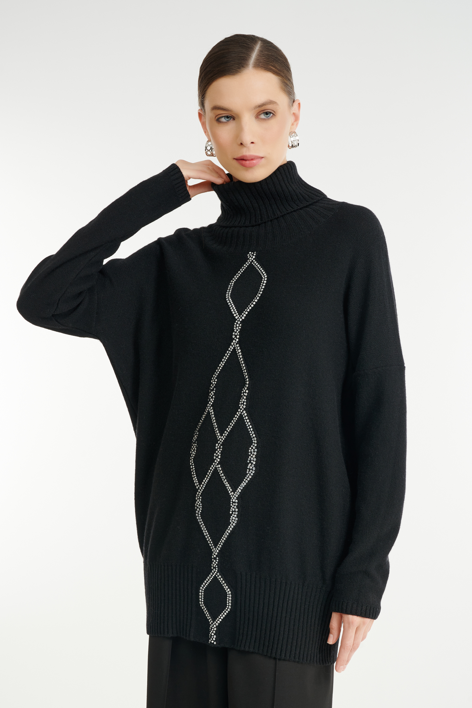 Свитер с воротником с отворотом Бренд Rocco Ragni