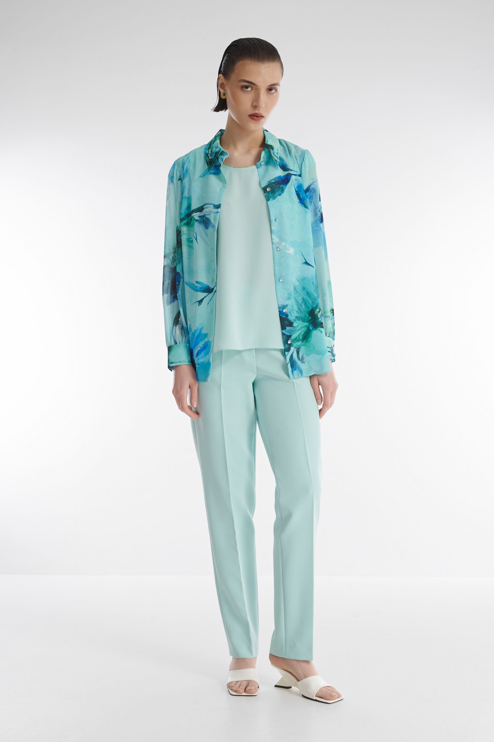 Зауженные брюки со стрелками Бренд Caterina Leman