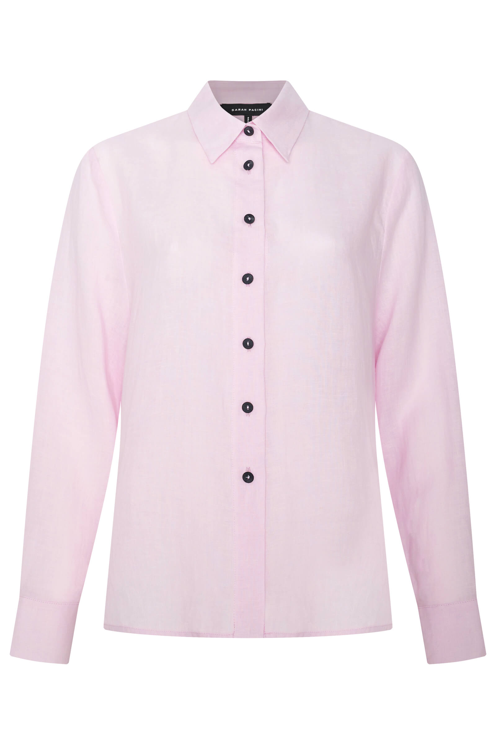 Льняная рубашка на пуговицах Бренд Sarah Pacini