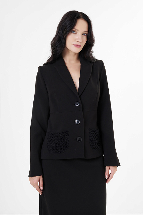 Однобортный пиджак из смесовой вискозы Бренд Milva Mi