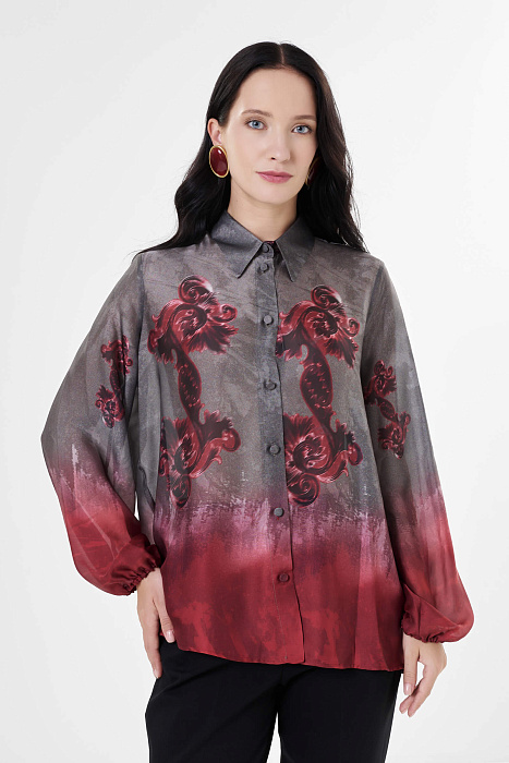 Рубашка с эластичными манжетами Бренд Milva Mi