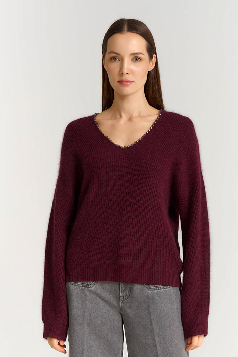 Джемпер с бусинами Бренд Diana Gallesi