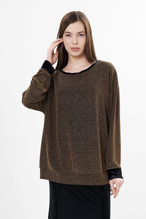 Свитшот с люрексом Бренд Luisa Viola