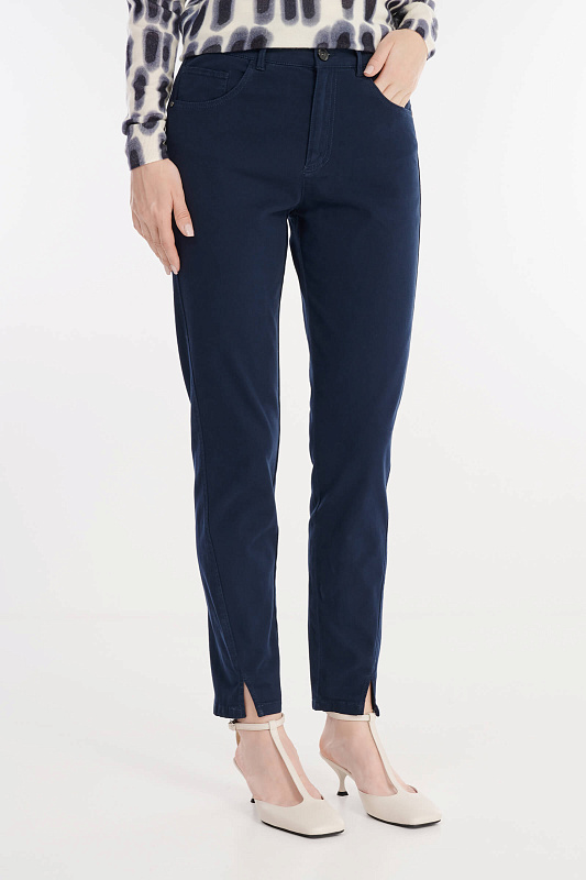 Зауженные джинсы с разрезами спереди Бренд Diana Gallesi