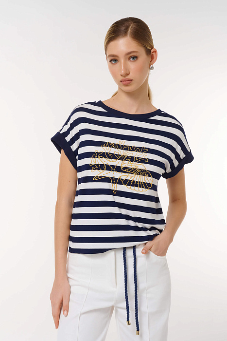 Футболка с вышивкой Бренд Caterina Leman