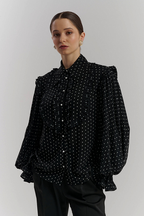 Рубашка в горох Бренд Daniela Drei