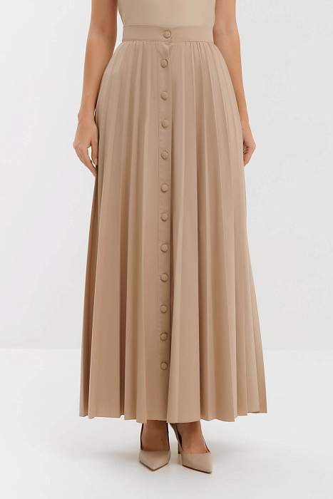 Плиссированная юбка на пуговицах Бренд Milva Mi