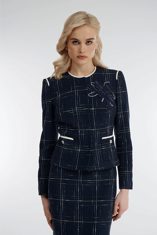 Жакет с вышитой аппликацией Бренд Caterina Leman