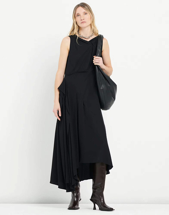 Платье асимметричное с воланами Бренд High