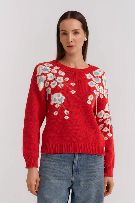 Джемпер с цветочным узором Бренд Diana Gallesi