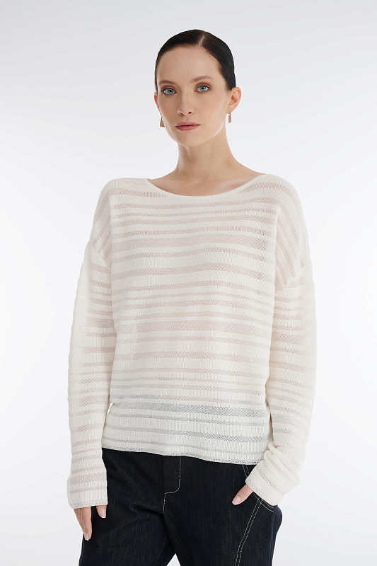 Джемпер с вырезом-лодочкой Бренд Sarah Pacini